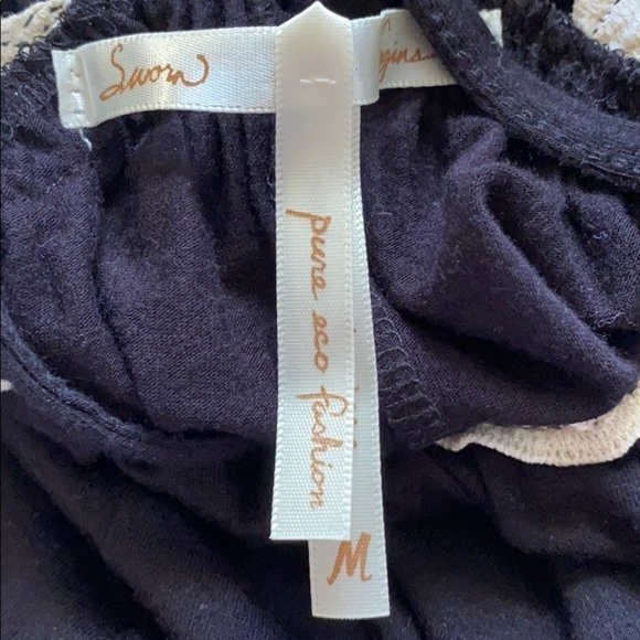 Sworn Virgins SOFT Bamboo and Lace Black Dress M - Picture 5 of 6